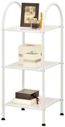 3 TIER METAL HOME OFFICE MULTI PURPOSE STORAGE UNIT SHELF CADDY (White)