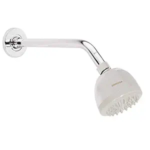 JOHNSON S1816C 70mm Round Overhead Shower With 230mm Brass Tubular Arm S1125C Bathroom || 1 Year Warranty || (Chrome Finish)