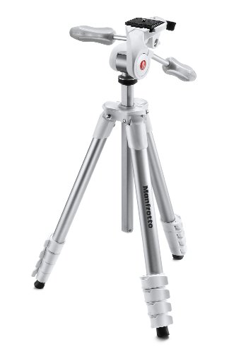 Manfrotto MKCOMPACTADV-WH Compact Advanced Tripod mit Quick Release (Tragbarkeit: 3Kg) wei Manfrotto MKCOMPACTADV-WH Compact Advanced Tripod mit Quick Release (Tragbarkeit: 3Kg) wei