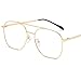 Produktbild brillengestell Brillenfassungen Brillen Fashion Metal Double Beam Unisex, Goldrahmen