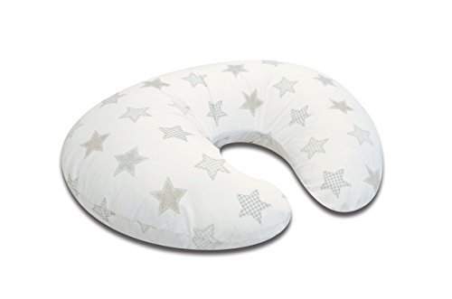 Cuddles Collection Grey Stars Nursing Pillow