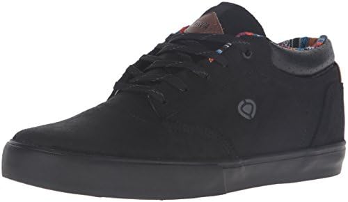 C1RCA Mens Lakota SE Skateboarding Shoe, Black/Charcoal, 7 UK