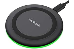 yootech Caricatore Wireless Per iPhone 16 15 14 13 12 11 Pro Max Mini, Caricabatterie Wireless Per iPhone 16e/SE/XS/XR/X, Air-Pods Pro,10W Max Per Galaxy S23/S22/S21/S20/S10, Note 20/10