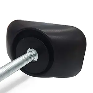 Vmaisi Baby Gate Wall Cup Protector Make Pressure Mounted Safety Gates More Stable - Wall Damage-Free - Fit for Doorway, Door Frame, Baseboard - Work on Dog & Pet Gates (Black)