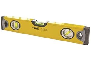 ECHO ENG Livella Professionale Magnetica 600 mm in Lega di Alluminio 3 livelle Strumento per Misurare Righello Misura per Misurazione Elevata Precisione – echoENG - SM 60 LP60