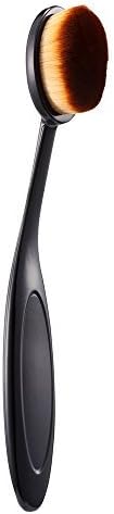 Oval Cream Power Makeup Fiber Brush Puff Cosmetic Toothbrush Curve Foundation Blend Beauty Brushes Tools For Black color