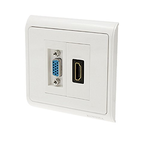 Preisvergleich Produktbild TOOGOO(R)Weiblich HDMI VGA-Buchse Wandplatte