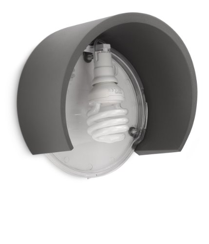 Philips myGarden Wandaussenleuchte Parasola, 20W energiesparend, anthrazit, 172529316 - 4