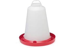 Euroshoppingonline Abbeveratoio a Sifone per polli, Galline ovaiole e Tacchini in plastica lt 15, con Manico.