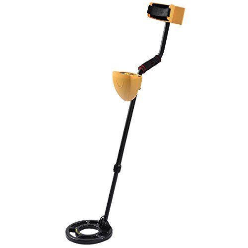 Costway Metalldetektor Metallsuchgerät Metallortungsgerät Suchspule Tiefensonde wasserdichter Suchkopf LCD-Anzeige bis 1,5M - 5