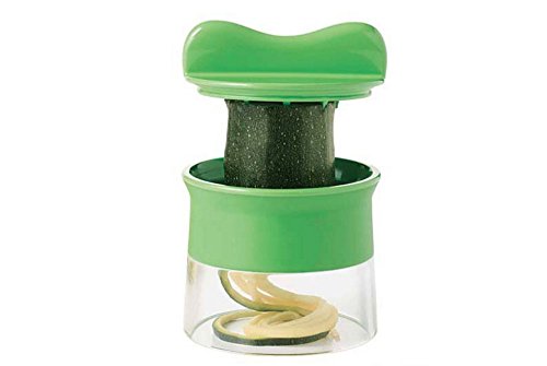 Spiralschneider von simple life™ mit Rezeptsammlung – der Gemüseschneider als Küchenhelfer für Gemüsespaghetti, Zucchini, Gurken, Karotten, Rettiche und Süßkartofeln – mit Edelstahl-Klinge als Julienne Schneider - 5