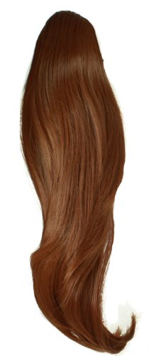 20 Inch Curly Hair Clip Clamp Ponytail Hair Piece Extension 33 Auburn