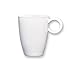 Produktbild 4 Stück Q Squared NYC Espresso-Obertasse, 50 ml Fassungsvermögen, extrem stabile Kaffeetasse, geradliniges Design, in weiß