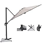 Mayfair 3m Cantilever Parasol with Granite Base - Taupe Mayfair 3m Cantilever Parasol with Granite Base - Taupe