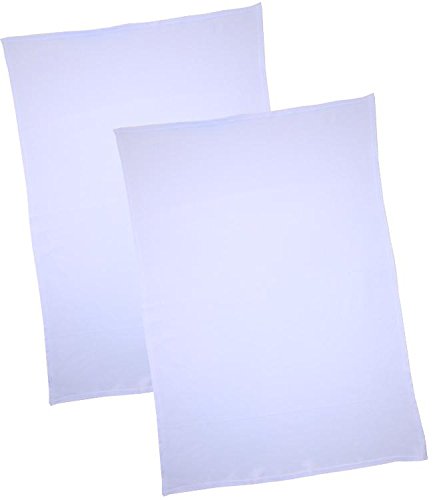 BabyPrem Pack of 2 Flat Cotton Crib / Pram Sheets 100 x 70cm BLUE