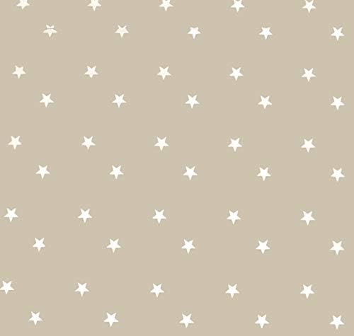 Home Direct Rectangular Oilcloth PVC Wipe Clean Tablecloth Table Cover 140cm x 180cm 55x70 Stars Beige