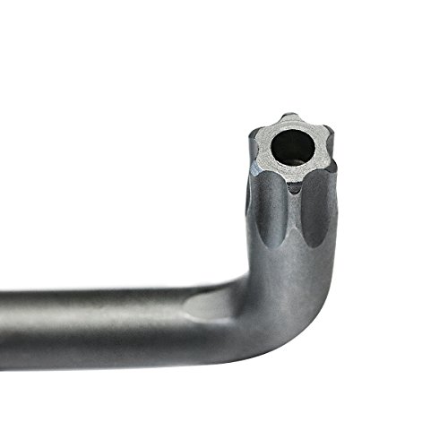 S&R Winkelschlüsselsatz für Torx-Schrauben 8-tlg. gebohrt TX10-TX50, in Zylinder-Kunststoffclip - 3