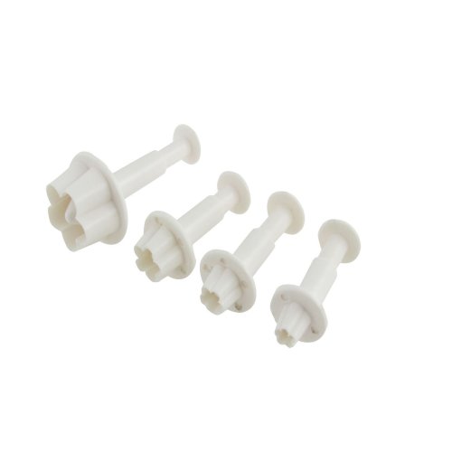 CY-Buity 4 Pcs flor del ciruelo del cortador del mbolo del molde Sugarcraft Fondant Cake Decorating DIYTool