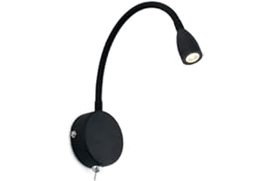 FARO BARCELONA LOKE LECTOR NEGRO LED 3W 3000K