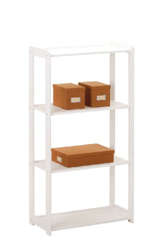 Interlink Lena 4 Shelf 4-Boards, White Finish