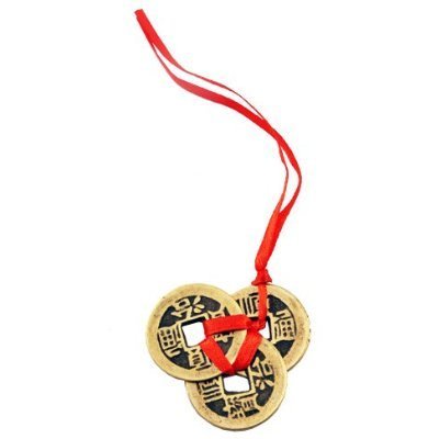Chinese Feng Shui Coins for Wealth and Success – 2 sets of 3 by Reorient - 2
