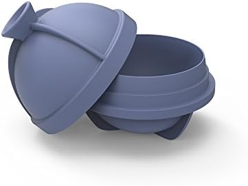 Peak Ice Works by W&P Design, Sphere Ice Mold In Blue, Silicone, 1 Ice Round Ball Spheres, Dishwasher Safe