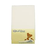 Cot Bed Fitted Sheet For All BOORI Cotbeds : 100% Combed Jersey Cotton Col WHITE To Fit BOORI Sizes 132 x 77 cm -131 x 68 cm And 131 x 75 cm Mattress