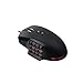 Produktbild ADWITS MMO Programmierbare Gaming-Maus, Pixart True 10000 DPI-Sensor, ergonomisches Design mit anpassbaren 17 Tasten, LED-Licht, 4 x 5 g-Gewichte und Abfragerate bis 1000 Hz, Schwarz