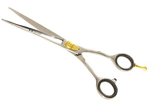 Equinox Professional Razor Edge Barber Hair Cutting Scissors/ Shears - 5.5"/ 6.5" /7.5" - High Quality Japanese Stainless Steel with Adjustment Tension Screw and Detachable Finger Rest - 100% Satisfaction Guaranteed (6.5")