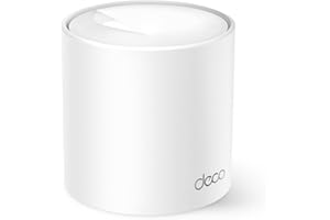 TP-Link Deco AX1500 Mesh WiFi AX1500 Mbps, double bande, Wi-Fi 6, 2 ports Gigabit, HomeShield, 2 × 2 MU-MIMO, OFDMA, 2 antennes intérieures, Beamforming, Latence Ultra basse, Couvert jusqu'à 190 m2, 1