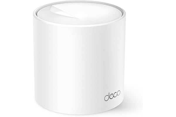 TP-Link Deco AX1500 Mesh WiFi AX1500 Mbps, double bande, Wi-Fi 6, 2 ports Gigabit, HomeShield, 2 × 2 MU-MIMO, OFDMA, 2 antennes intérieures, Beamforming, Latence Ultra basse, Couvert jusqu'à 190 m2, 1