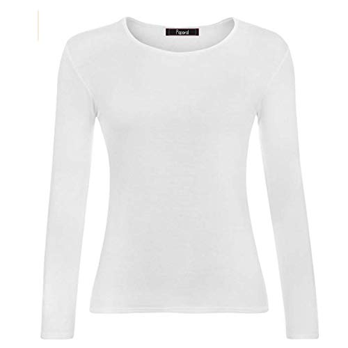 RSVH Kids Girls Boys Plain Basic Top Long Sleeve Crew Uniform Jumper T-Shirt Tops