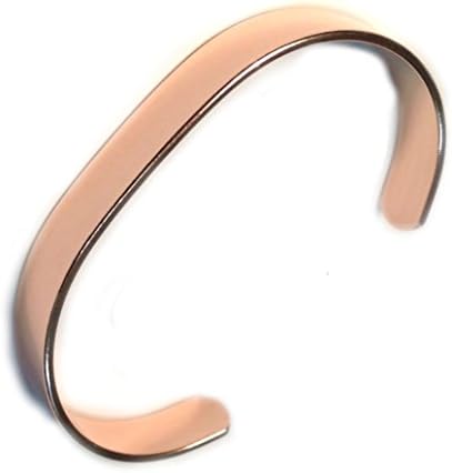 Plain Solid Pure Copper Bracelet 9mm Wide (XS) - Fits Wrists up to 16cm