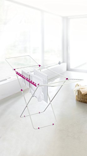 Leifheit 81547 Standtrockner Classic 200 Easy Crazy Pink Standtrockner, Metall, 54.5 x 4.5 x cm - 2