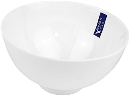 WINCANG 6" Fine Bone China Cereal/Soup Bowl Set - 4 Packs,White