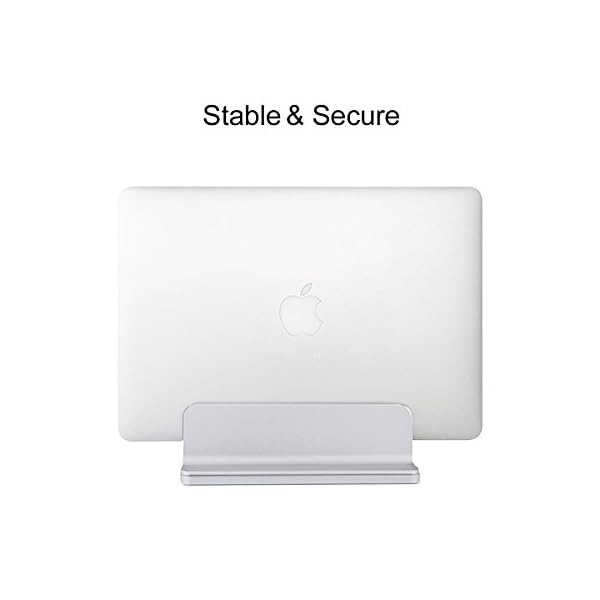 MOSISO Vertical Laptop Stand, Adjustable Aluminum Alloy Desk Holder Space-Saving Stand - Image 3