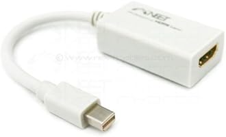 Mini DisplayPort / Thunderbolt to HDMI Adapter cable For Apple Products by Neet&reg; - (VIDEO + AUDIO converter for Unibody MacBook - Pro - Air - iMac + PC with Mini DP etc.) * NOTE: Supports new THUNDERBOLT port *)*** WITH AUDIO ***