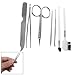Sourcingmap Eyebrow Comb Scissors Earpick Cosmetic Tool Kit - 7 in 1