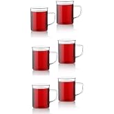 Mithra Life 6'lı Ateşe Dayanıklı Termisil Cam Kupa Bardak 200 ml MIT1015