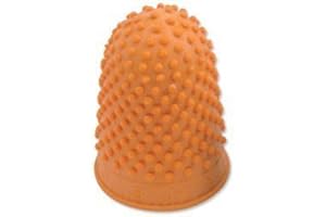 Pack of 10 Range Wholesale Thimblette Rubber for Note-Counting Page-Turning Size 3 Extra Large Orange Ideal for Home & Office ect..