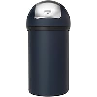 Brabantia Push Bin - Cubo de basura, 60 litros, color azul oscuro
