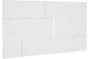 Revestimiento de pared HEXIM - Elegantes paneles 3D con 7 variantes de colocación, paneles de madera de MDF - (1,13m² blanco) Revestimiento de madera moderno panel de pared de azulejos decorativos