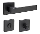 ✅ CALIDAD SUPERIOR - Los tiradores están hechos de aluminio acero inoxidable de grado industrial. Nuestro conjunto de manillas y cerradura de puerta está diseñado y fabricado en Italia, garantía de calidad.