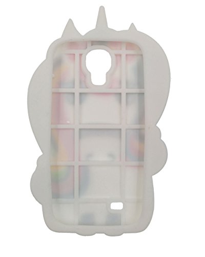 BENKER Samsung Galaxy S4 Funda  Anti-Ara  azos y Shockproof Im  genes de Dibujos Animados en 3D de Alta Calidad de Silicona Funda Protecci  n Cubrir Suave Flexible Funda - Rainbow Unicornio