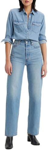 Levi's Ribcage Straight Ankle Jeans, Light Indigo Worn In, 29W / 31L Donna
