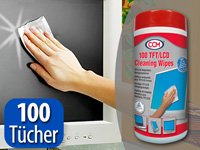 CCM TFT/LCD/Plasma Bildschirm-Reinigungstücher (100 Stück) - 3