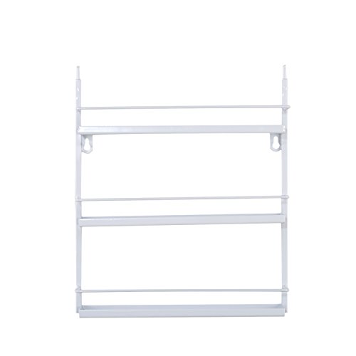 Nagellack Display, Tenine Nagellack Aufbewahrung, an der Wand befestigtes Öl-wesentlicher / Nagellack Zahnstange, 5 Reihen Nagellack Regal Anzeigen Halter (Weiß) - 7