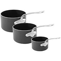 Mauviel1830 - M'stone3 861050 - Série 3 Casseroles Aluminium anodisé - 16 à 20 cm