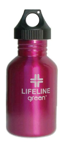 Preisvergleich Produktbild LifeLine Edelstahl farbigen Flaschen, rose