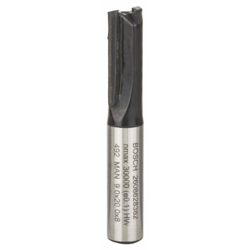 Bosch Zubehör 2 608 628 382 Nutfräser 8 mm, D1 9 mm, L 20 mm, G 51 mm